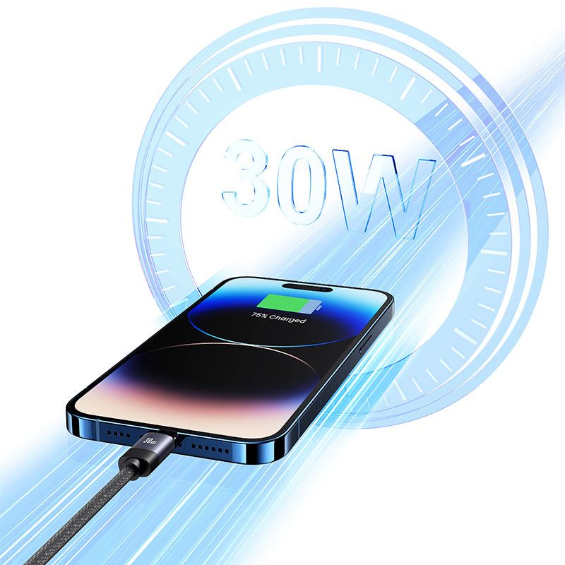USAMS Rui Series SJ705 Magnetic Charging Cable Type-C To Type-C 30W 1m Data Cable USAMS Rui Series SJ705 Magnetic Charging Cable Type-C To Type-C 30W 1m Data Cable
